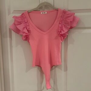 day + moon pink body suit. Size small.